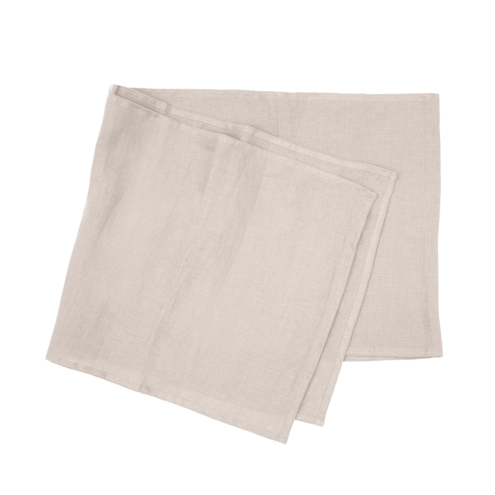 Linen Table Runner 35x180cm Pebble- Bambury