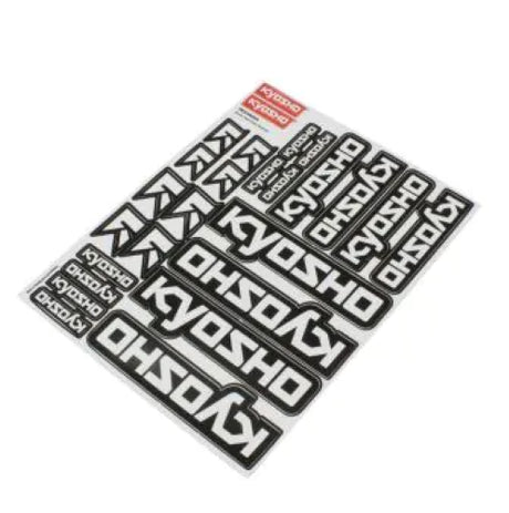 Kyosho Team Driver Decals in black, designed for enhancing RC vehicles with style, durability, and team spirit.