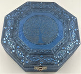 Hexagon Box - Tree of Life (20cm)