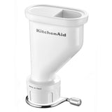 KitchenAid Gourmet Pasta Press Attachment for homemade pasta with six discs, easily connects to stand mixer for versatile cooking.