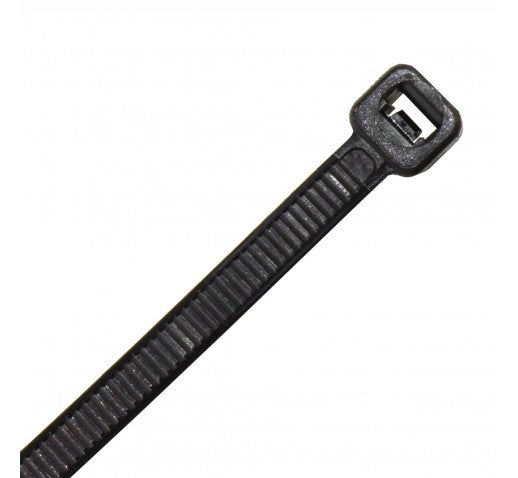 100MM X 2.5MM CABLE TIE BLACK - PACK OF 25