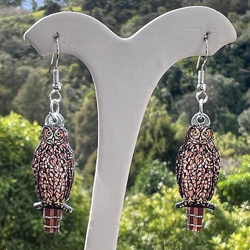 Earrings - Morepork (37.7 x 13.5cm)