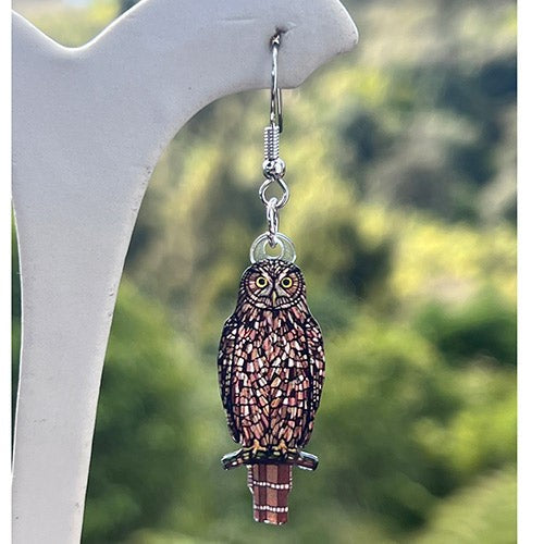 Earrings - Morepork (37.7 x 13.5cm)