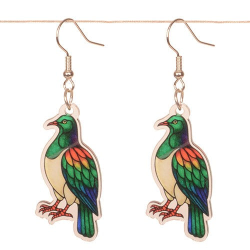 Earrings - Wood Pigeon (38L x 17cm)