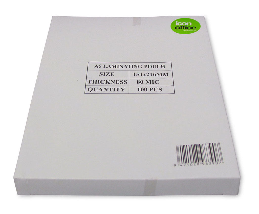 Icon A5 80micron Laminating Pouches (100pcs)