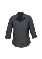 Oasis Womens 3/4 Sleeve Shirt - Charcoal