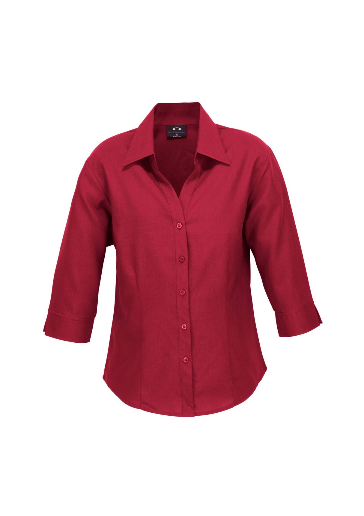 Oasis Womens 3/4 Sleeve Shirt - Cherry