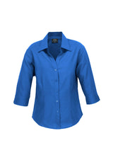 Oasis Womens 3/4 Sleeve Shirt - Electric Blue