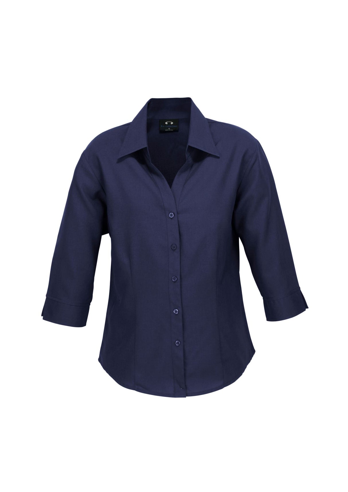 Oasis Womens 3/4 Sleeve Shirt - Navy