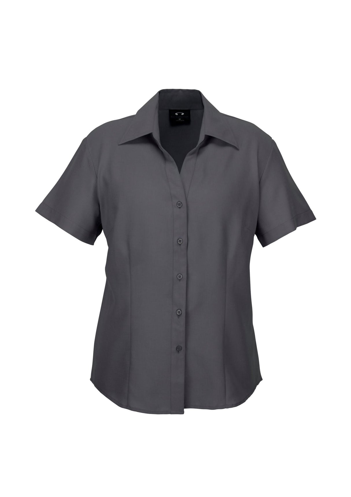 Oasis Womens Short Sleeve Shirt - Charcoal