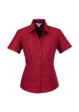Oasis Womens Short Sleeve Shirt - Cherry