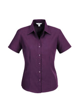 Oasis Womens Short Sleeve Shirt - Grape