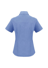 Oasis Womens Short Sleeve Shirt - Mid Blue