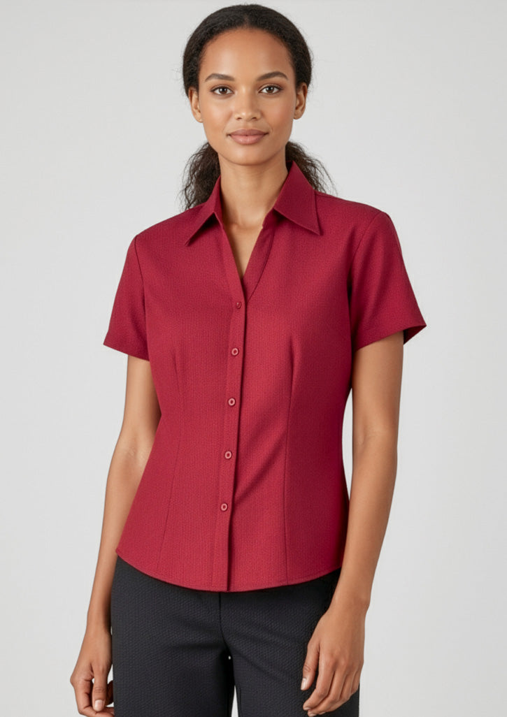 Oasis Womens Short Sleeve Shirt - Electric Blue