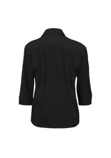 Metro Womens 3/4 Sleeve Shirt - Black
