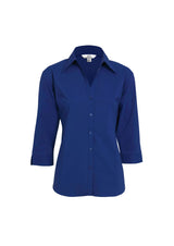 Metro Womens 3/4 Sleeve Shirt - Royal