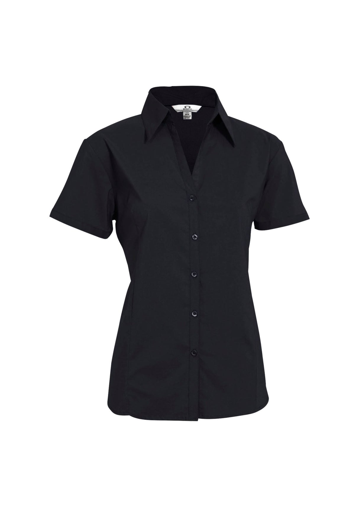 Metro Womens Short Sleeve Shirt - Black