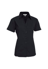 Metro Womens Short Sleeve Shirt - Black