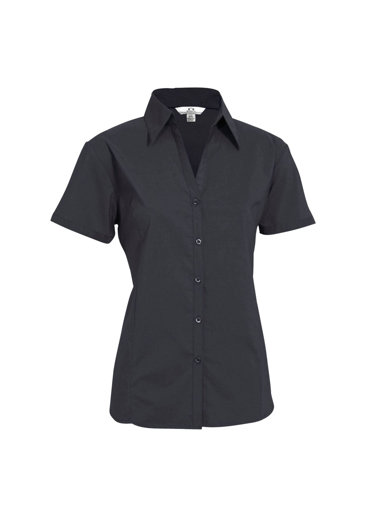 Metro Womens Short Sleeve Shirt - Charcoal
