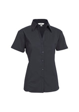 Metro Womens Short Sleeve Shirt - Charcoal