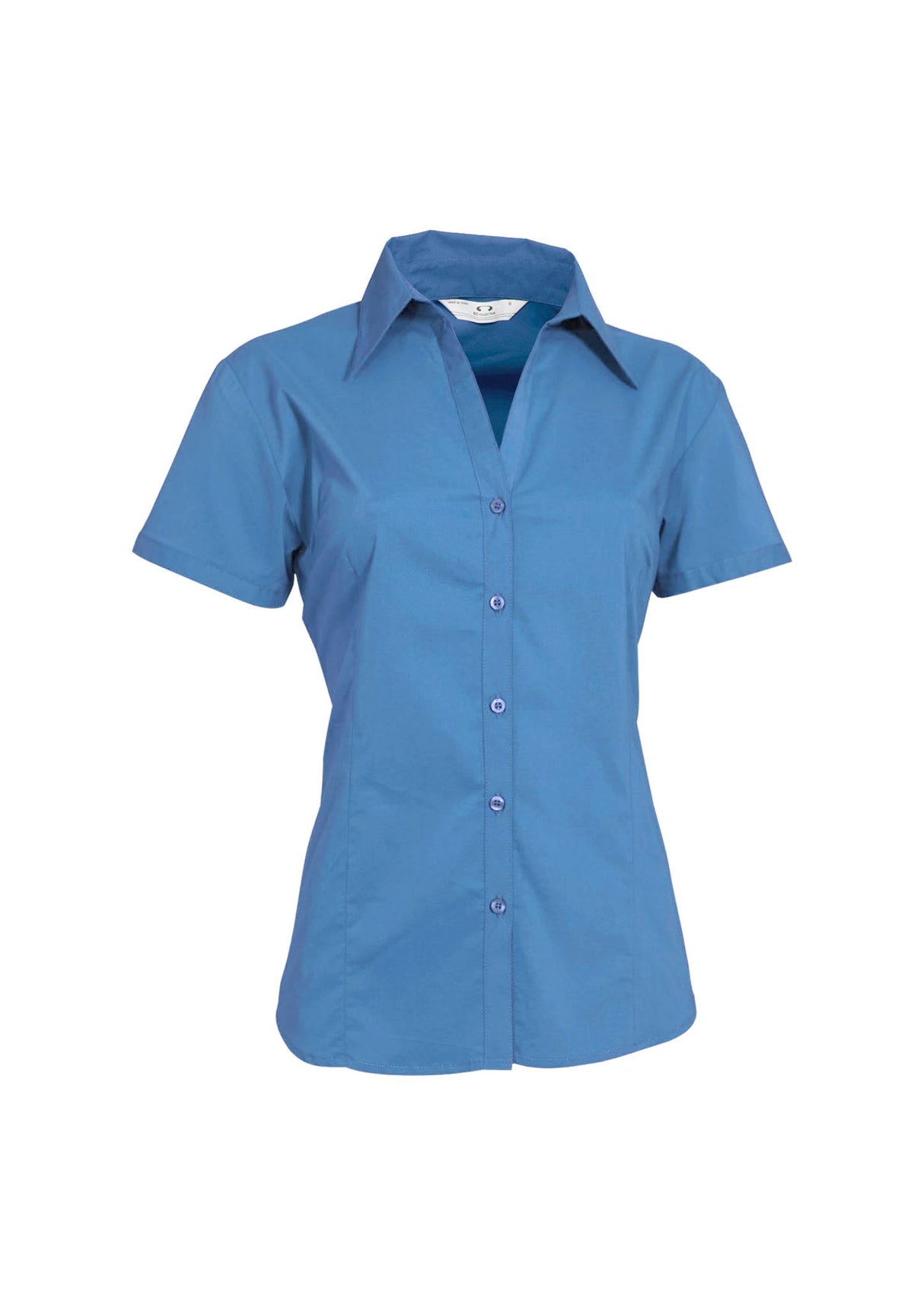 Metro Womens Short Sleeve Shirt - Mid Blue