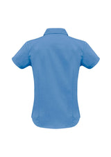 Metro Womens Short Sleeve Shirt - Mid Blue