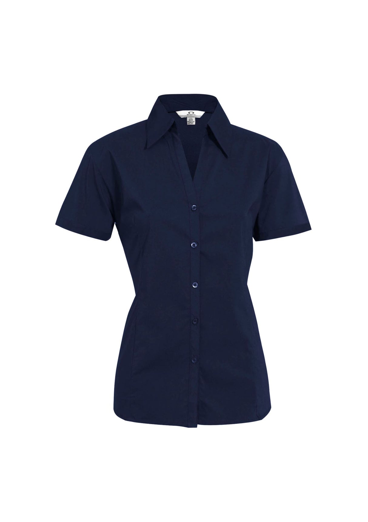 Metro Womens Short Sleeve Shirt - Navy