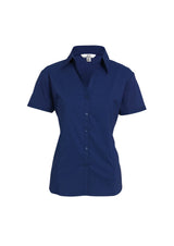 Metro Womens Short Sleeve Shirt - Royal