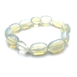 Large Beaded Bracelet featuring hand-selected Opalite beads (14 x 11mm) that reflect light, perfect for any occasion.