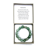 Large beaded bracelet with dark aventurine beads (14x11mm), offering style and grounding energy for any occasion.