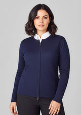 2-Way Womens Zip Cardigan - Navy