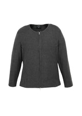 2-Way Womens Zip Cardigan - Charcoal