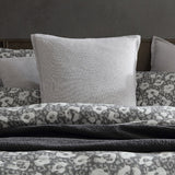 Platinum LEO NIGHT Queen Duvet Cover Set featuring animal print, cotton jacquard, and luxurious double cloth texture.