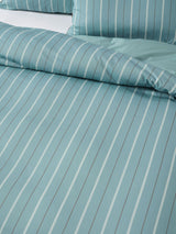 Duvet Cover Set Striped Cotton Sateen Linen House Monday Stripe Single Reef