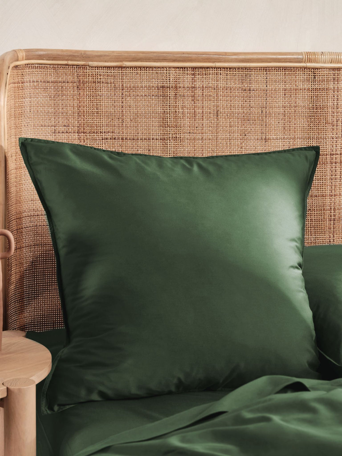European Pillowcase Bamboo Cotton Sateen Linen House Nara Forest