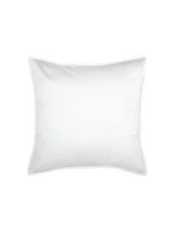 European Pillowcase Bamboo Cotton Sateen Linen House Nara White