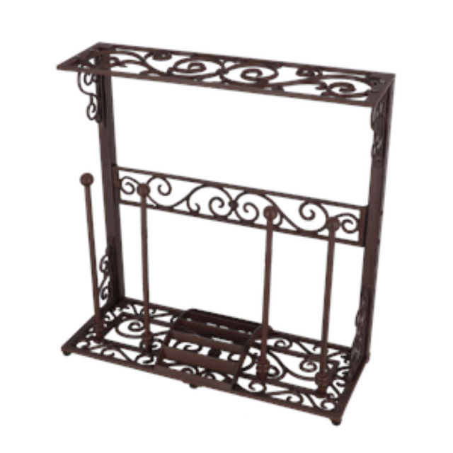 Stylish cast iron boot rack for organized footwear, compact size 60 x 23 x 60cm, perfect for small spaces and home decor.