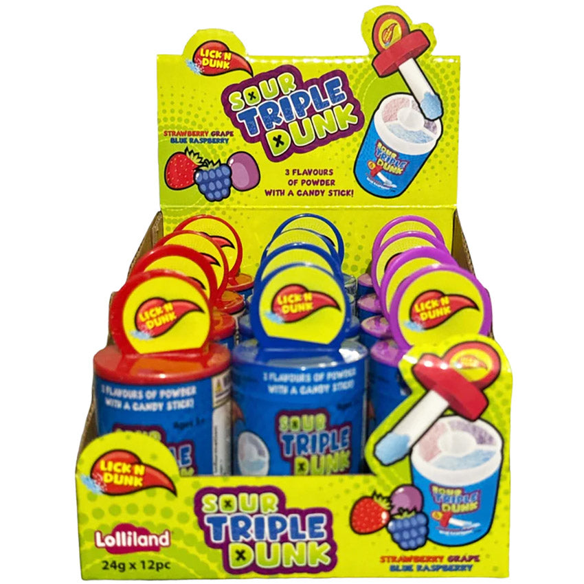 Lolliland Sour Triple Dunk 24g - Carton of 12