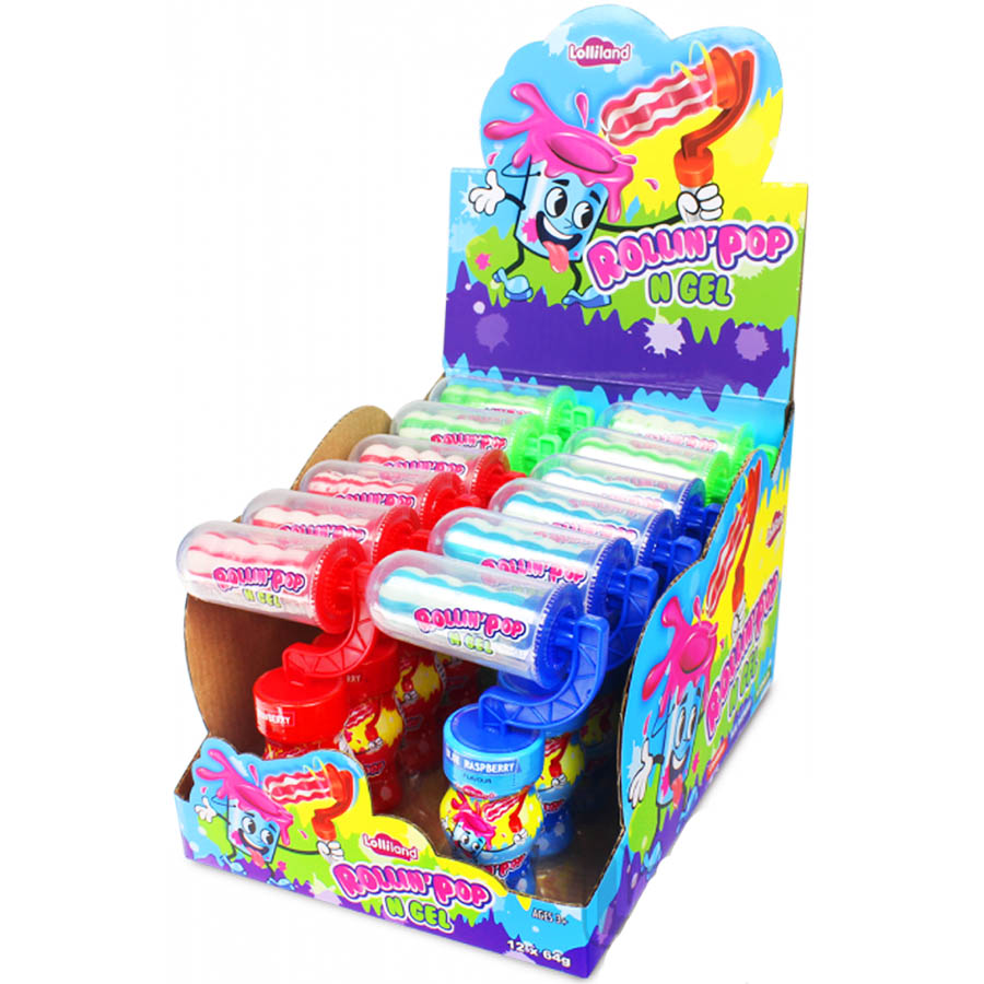 Lolliland Rollin’Pop N Gel 64g - Carton of 12