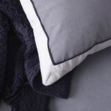 Super King Duvet Cover - (AU) Set - Essex Navy by Logan & Mason