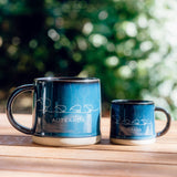 Moana Road - Kiwi Ceramic Espresso Mug - Navy - 2 units