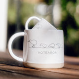 Moana Road - Kiwi Ceramic Espresso Mug - Stone - 2 units