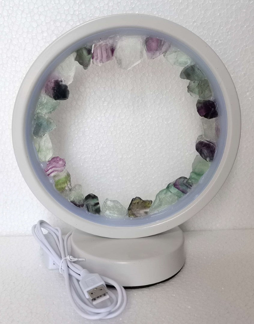 Table Lamp - Fluorite Crystal LED USB