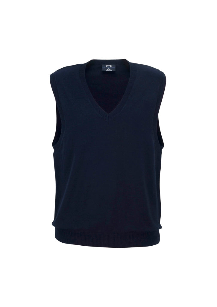 V-Neck Womens Knit Vest - Navy