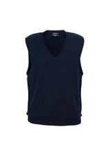 V-Neck Womens Knit Vest - Navy