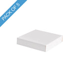 Posy Box Lid Medium Gloss White Pack 5