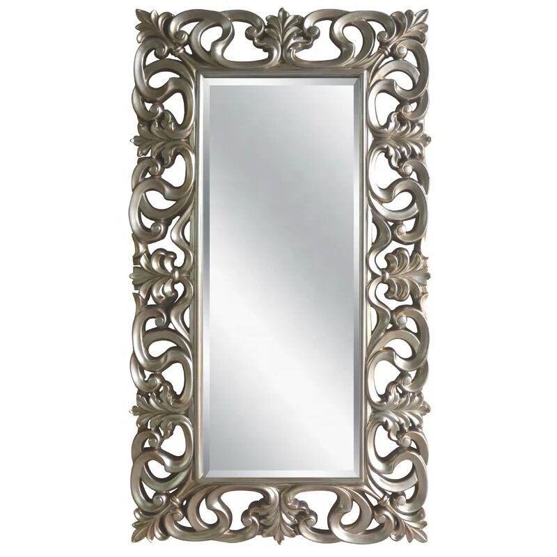 Elegant silver wall mirror (1.6m) with a sleek frame, perfect for enhancing any living space and offering a distortion-free reflection.