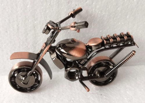 Ornament - Steampunk Motorbike Copper  - Version 2