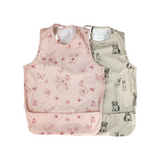 Waterproof Junior Long Bib - Moose Flowers