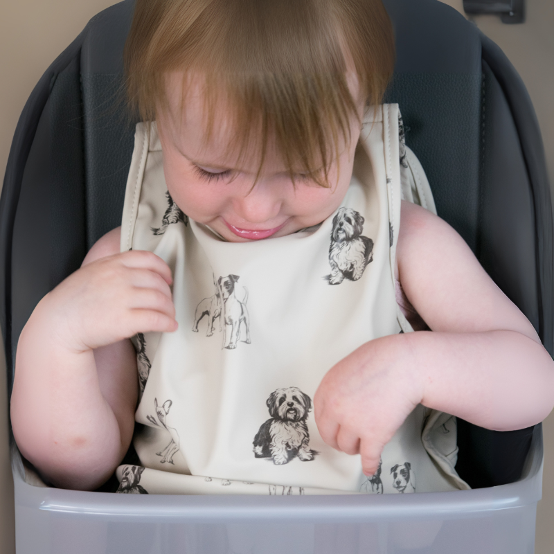 Waterproof Junior Long Bib - Moose Dogs